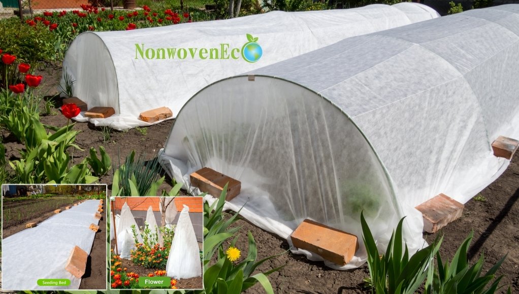 Nonwoven fabric for garden plant against frost